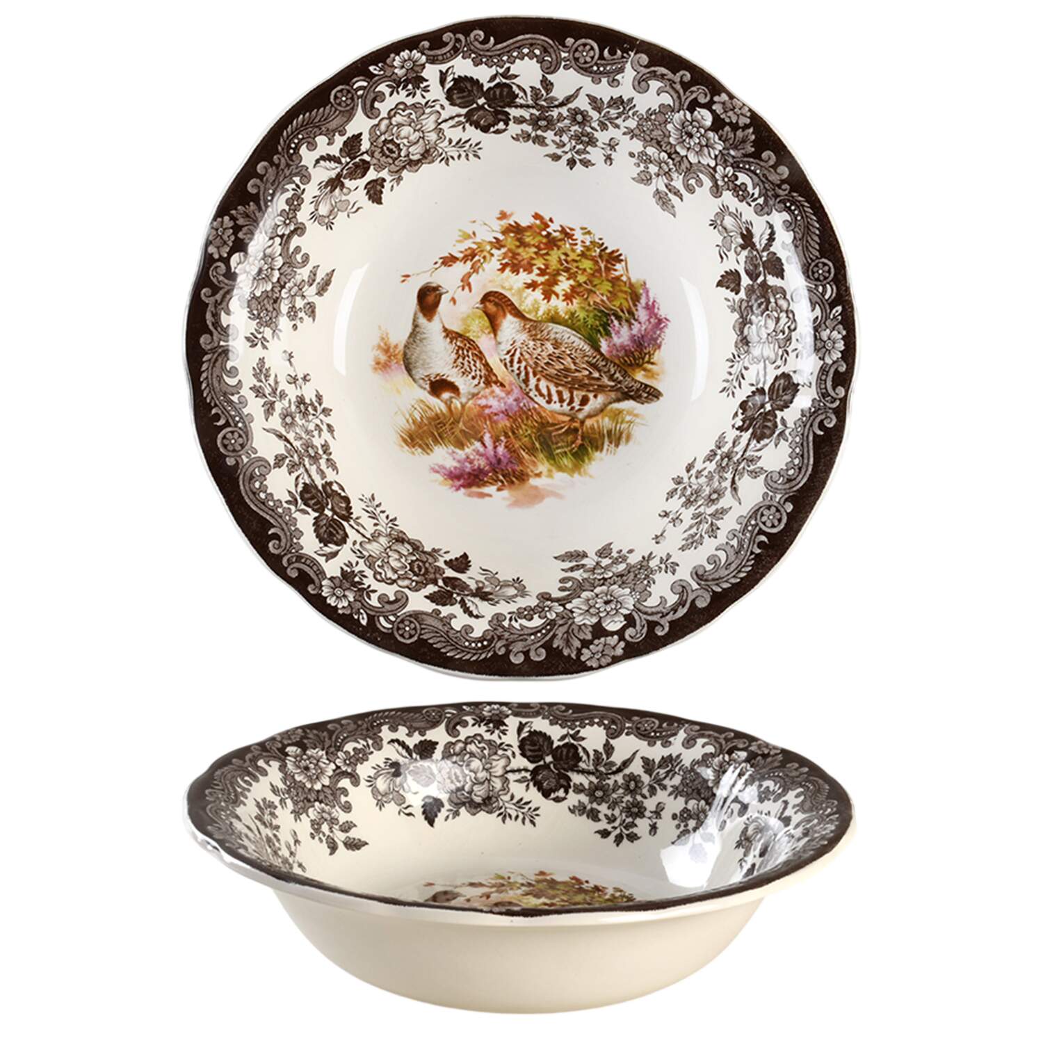 Game Series (Birds) 9" Round Vegetable Bowl by Palissy-1