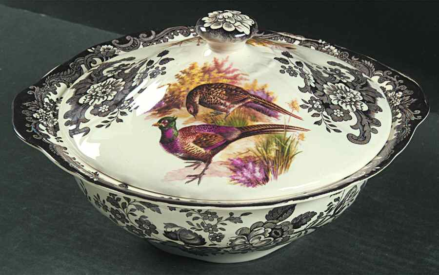 Game Series (Birds) Round Covered Vegetable by Palissy-1