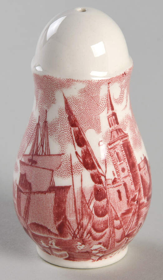 Thames River Scenes Pink Salt Shaker by Palissy-1