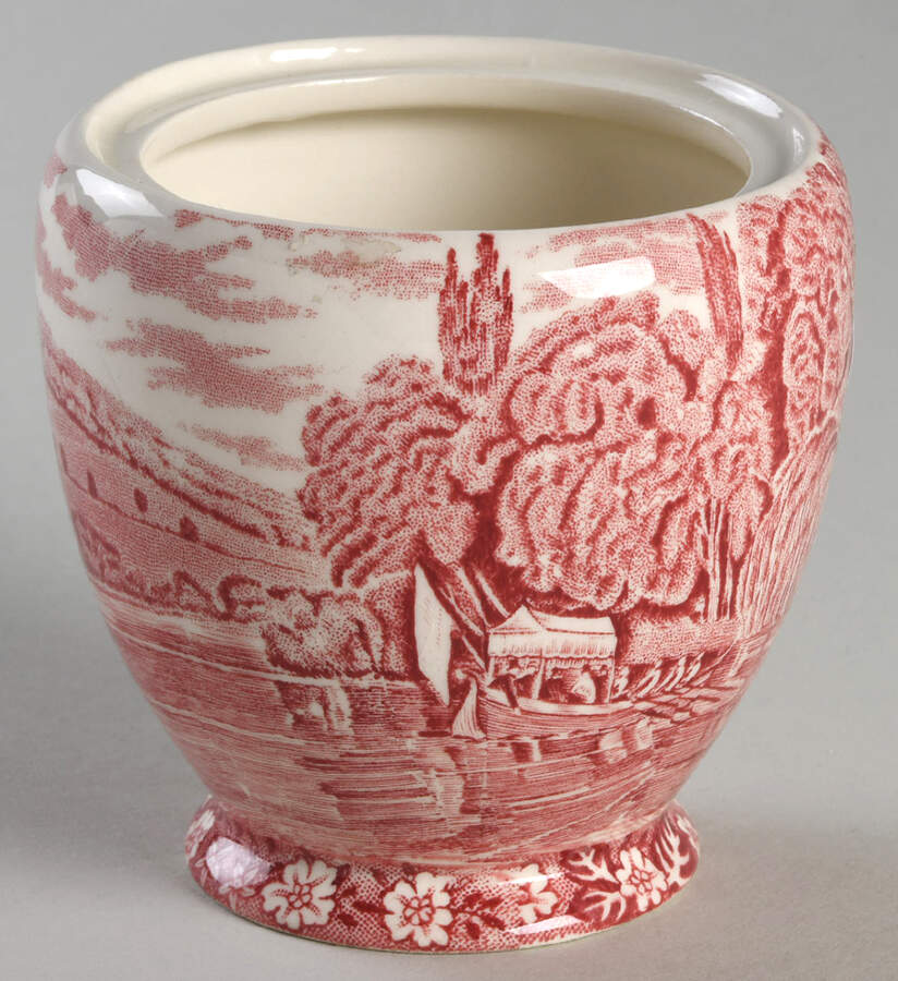 Thames River Scenes Pink Jam/Jelly No Lid by Palissy-1