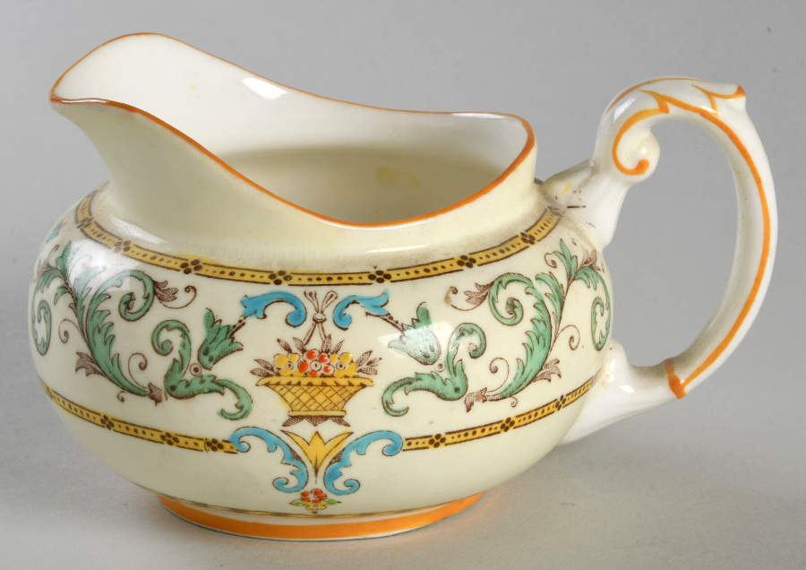 Adam (Aqua Scrolls) Mini Creamer by Paragon-1