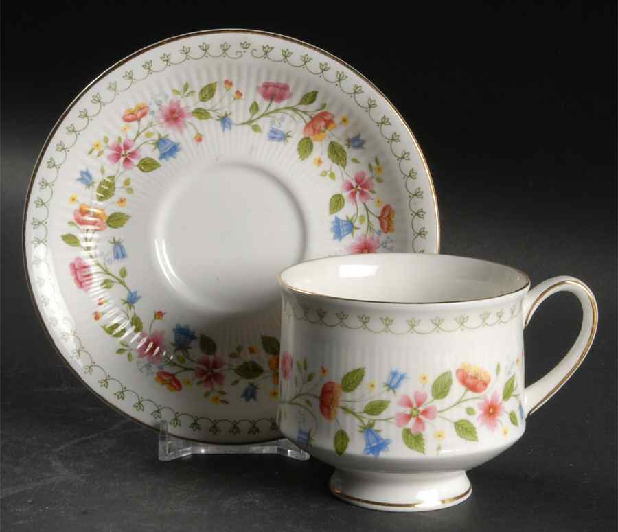 Anastasia Footed Cup & Saucer Set by Paragon-1