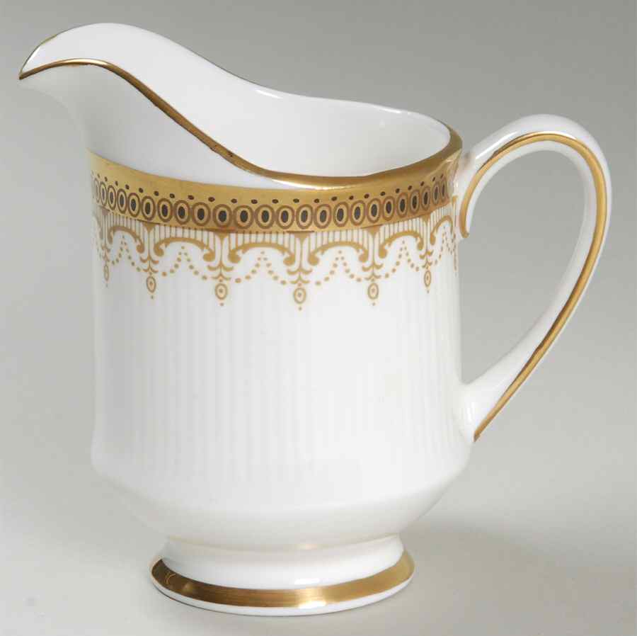 Athena (Gold Border with Black Dots) Creamer by Paragon-1