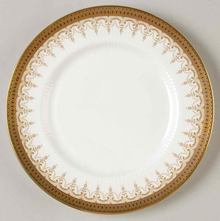 Athena (Gold Border with Black Dots) Bread & Butter Plate by Paragon-1