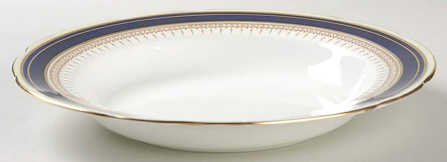 Athene Cobalt Blue Large Rim Soup Bowl by Paragon-1
