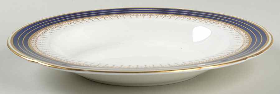 Athene Cobalt Blue Rim Soup Bowl by Paragon-1
