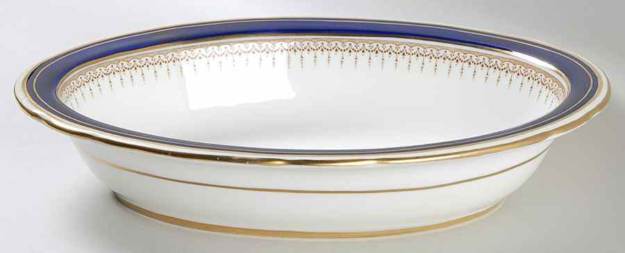 Athene Cobalt Blue 10" Oval Vegetable Bowl by Paragon-1