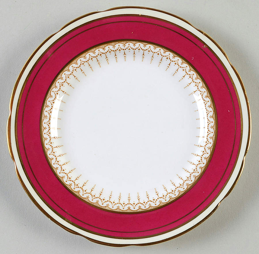 Athene Maroon Bread & Butter Plate by Paragon-1