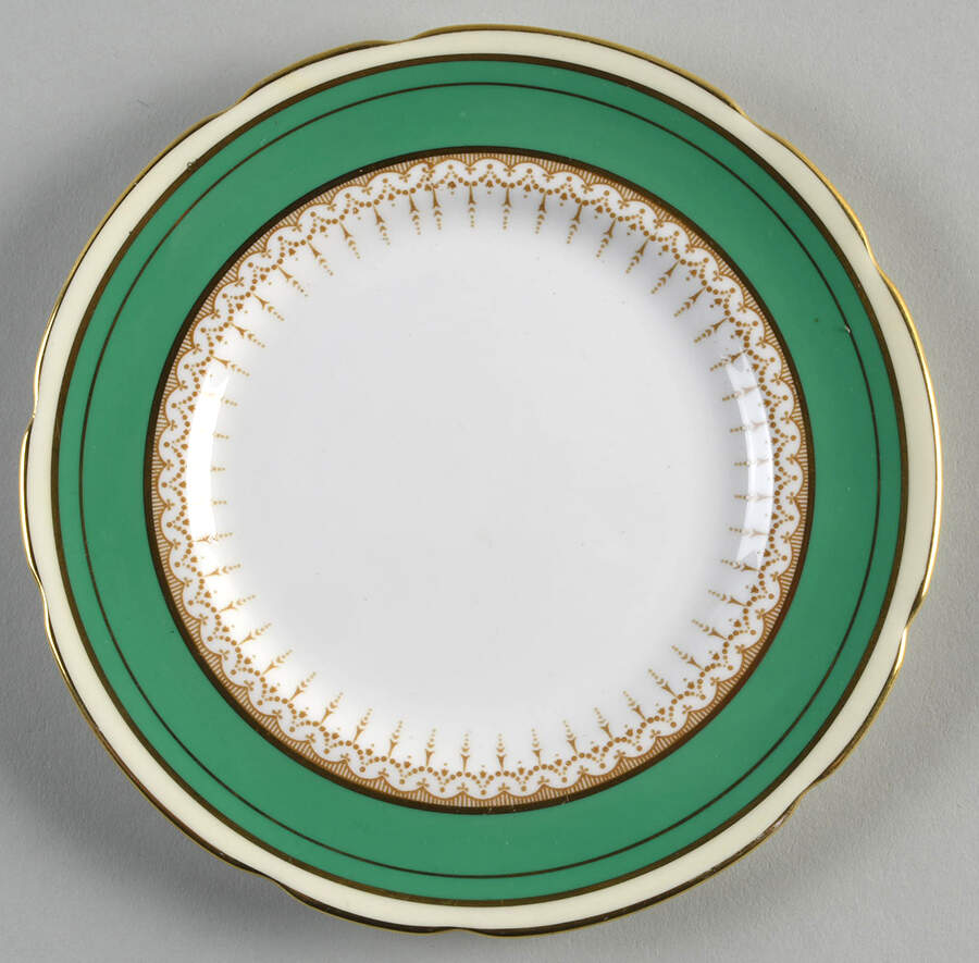 Athene Green Bread & Butter Plate by Paragon-1
