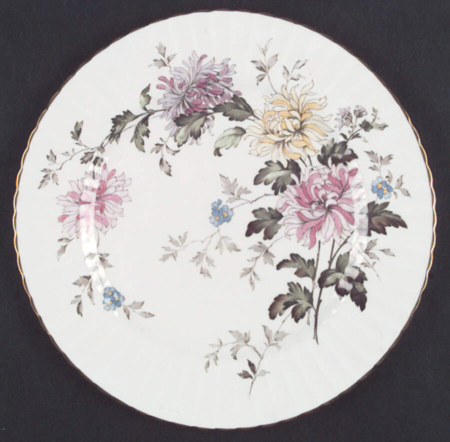 Autumn Glory (Pink & Yellow Flowers) Dinner Plate by Paragon-1