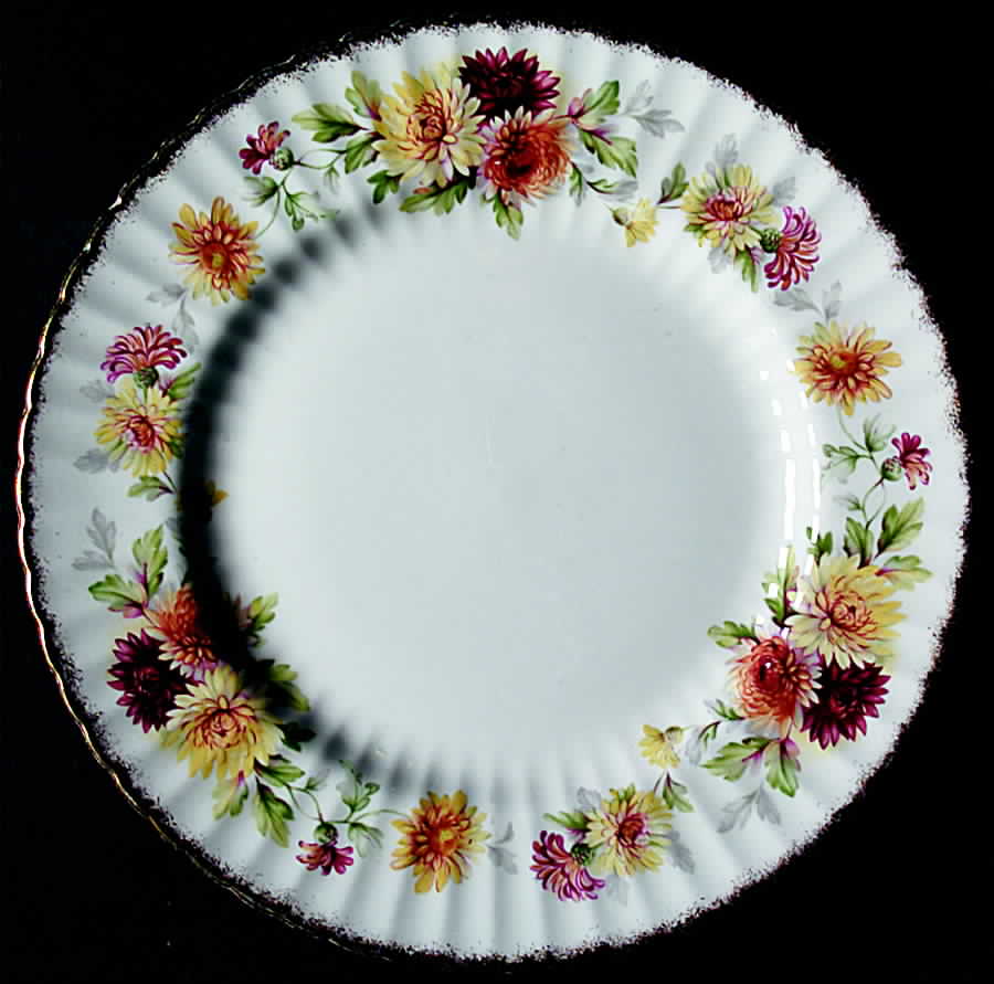 Autumn Glory (Yellow & Orange Flowers) Salad Plate by Paragon-1
