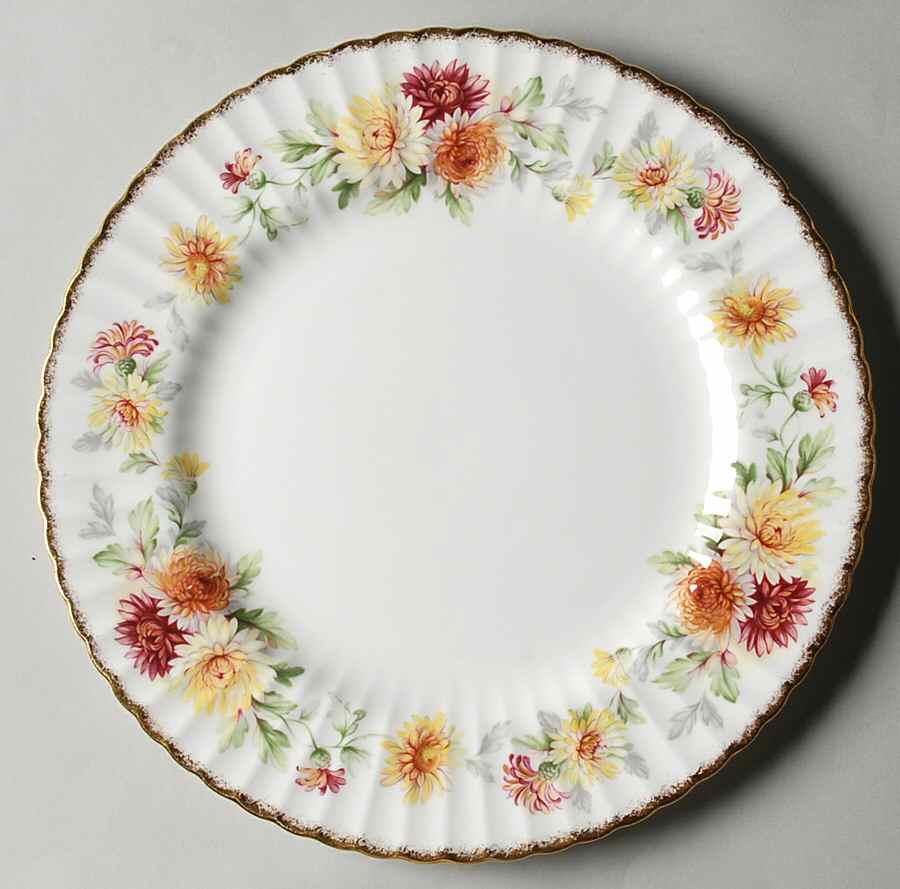 Autumn Glory (Yellow & Orange Flowers) Dinner Plate by Paragon-1