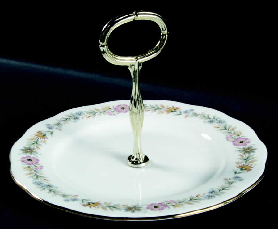 Belinda Round Serving Plate with Handle (SP) by Paragon-1