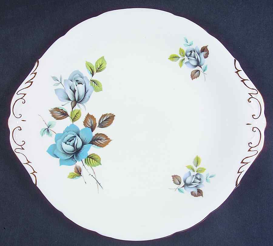 Blue Mist Handled Cake Plate by Paragon-1