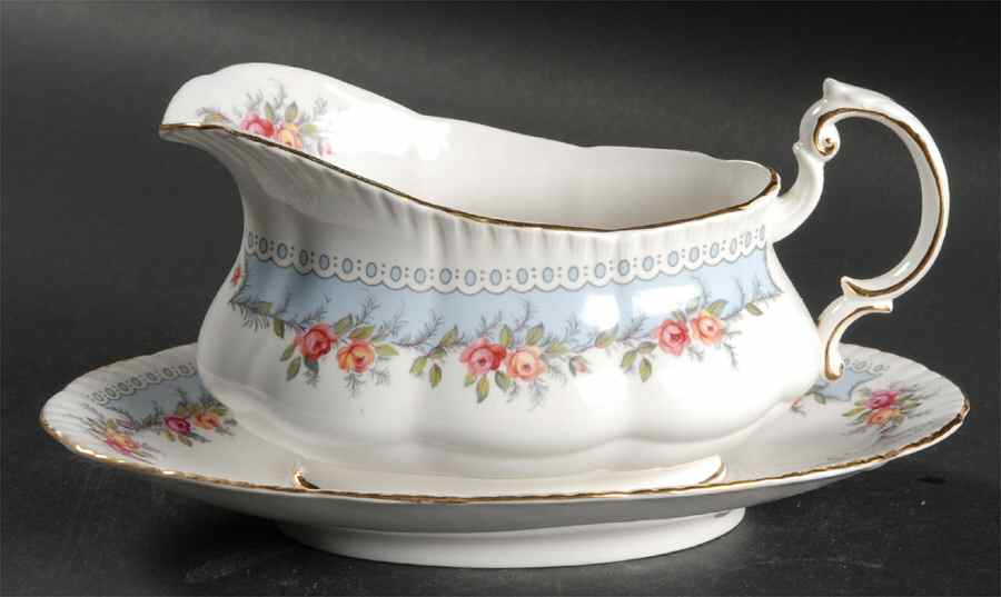 Bridesmaid Gravy Boat & Underplate by Paragon-1