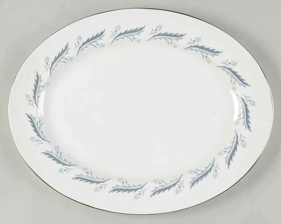 Bridal Leaf 15" Oval Serving Platter by Paragon-1