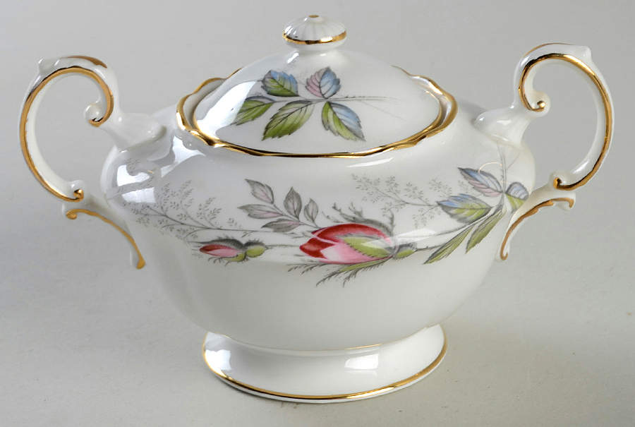 Bridal Rose Sugar Bowl & Lid by Paragon-1