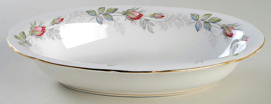 Bridal Rose 10" Oval Vegetable Bowl by Paragon-1