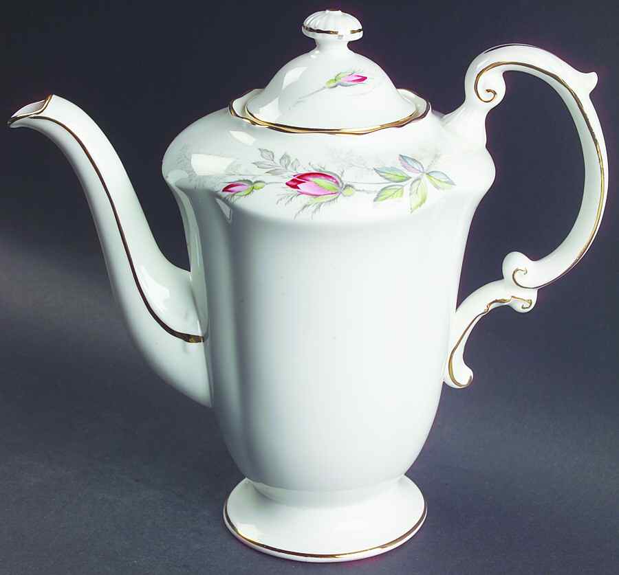 Bridal Rose Coffee Pot & Lid by Paragon-1