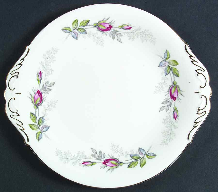 Bridal Rose Handled Cake Plate by Paragon-1
