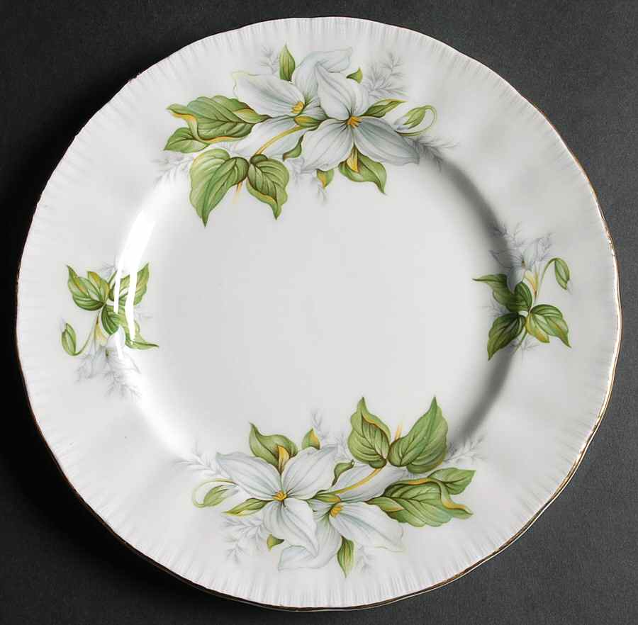 Canadian Provincial Flowers Salad Plate by Paragon-1