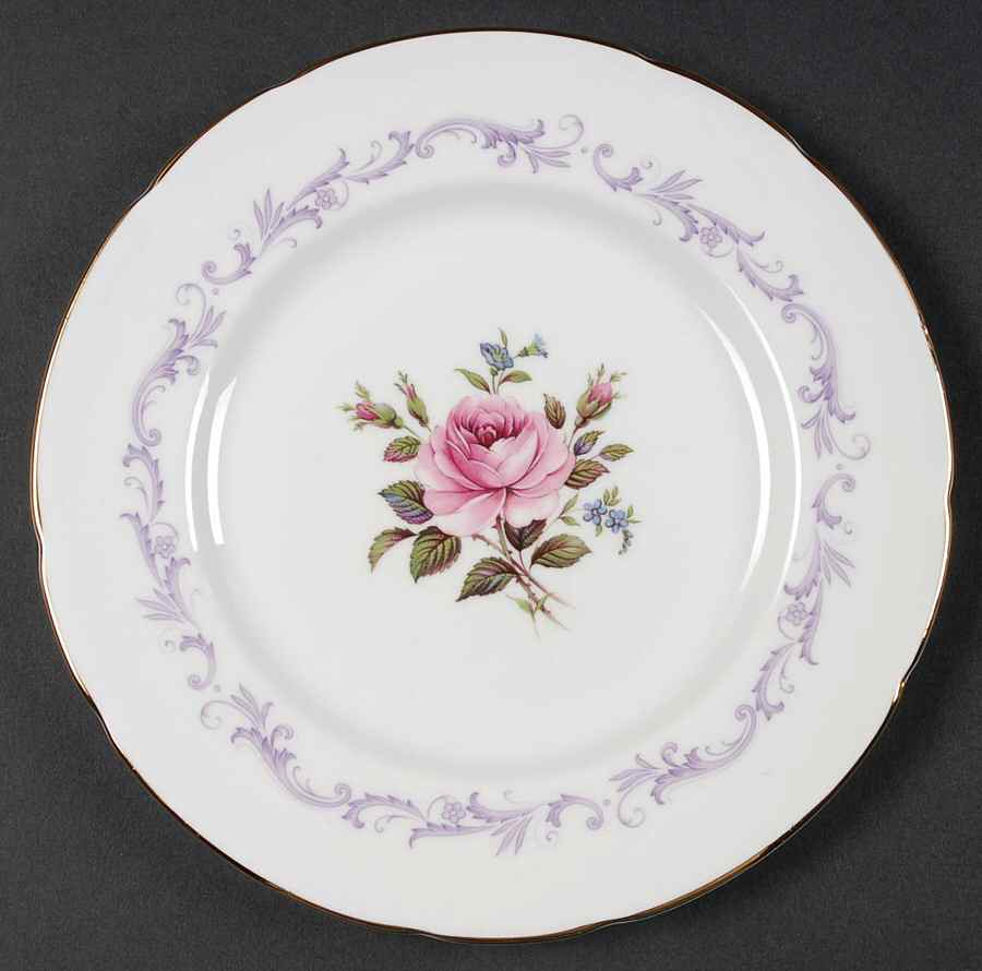 Century Rose Salad Plate by Paragon-1