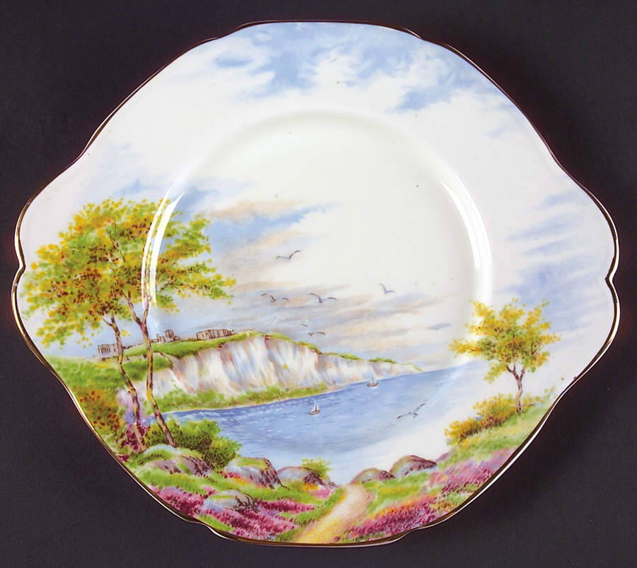 Cliffs of Dover Handled Cake Plate by Paragon-1
