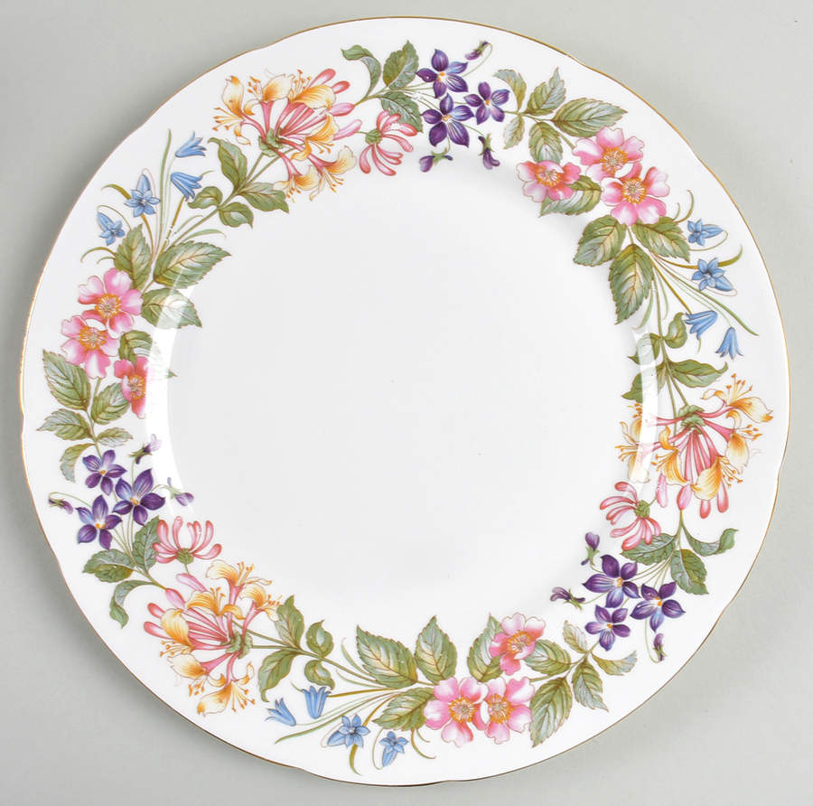 Country Lane (Scalloped Flat Rim) Dinner Plate by Paragon-1