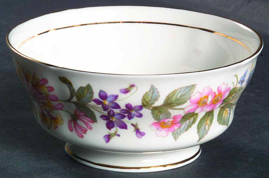 Country Lane (Scalloped Flat Rim) Open Sugar Bowl by Paragon-1