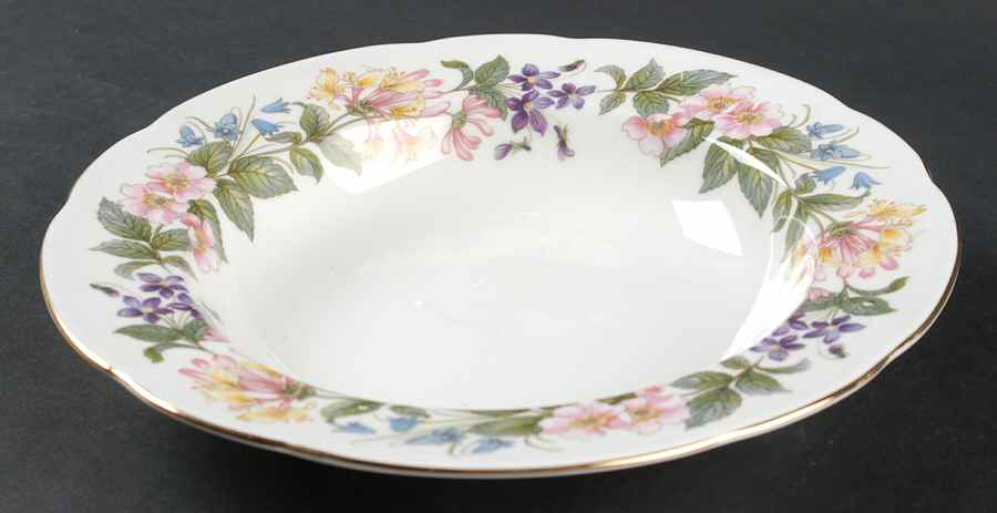 Country Lane (Scalloped Flat Rim) Large Rim Soup Bowl by Paragon-1
