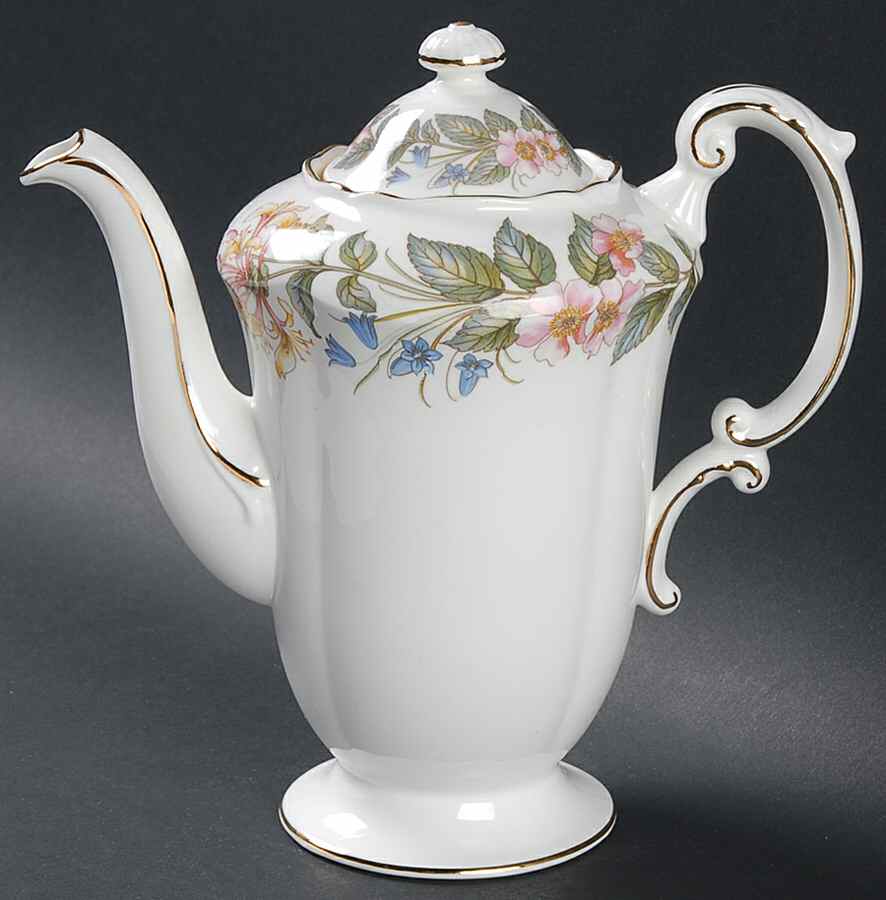 Country Lane (Scalloped Flat Rim) Mini Coffee Pot & Lid by Paragon-1