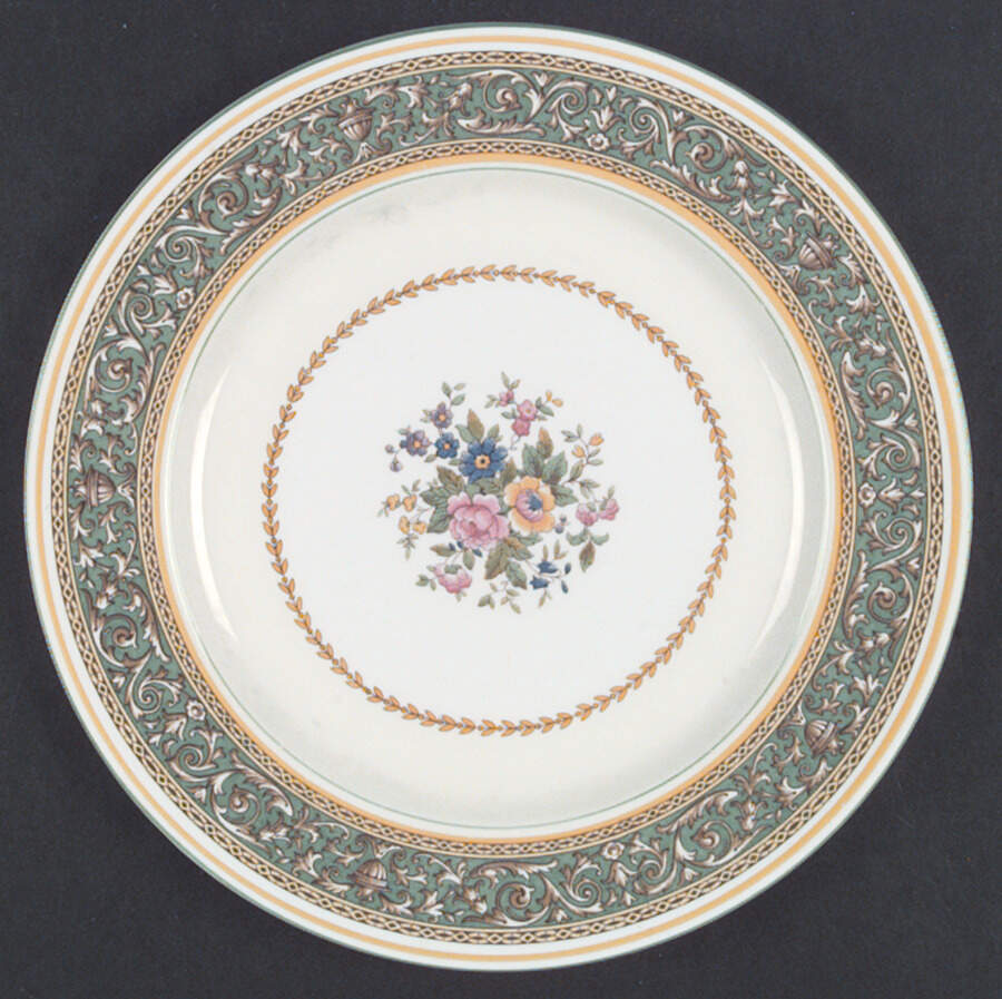 Corinthian Green Dinner Plate by Paragon-1