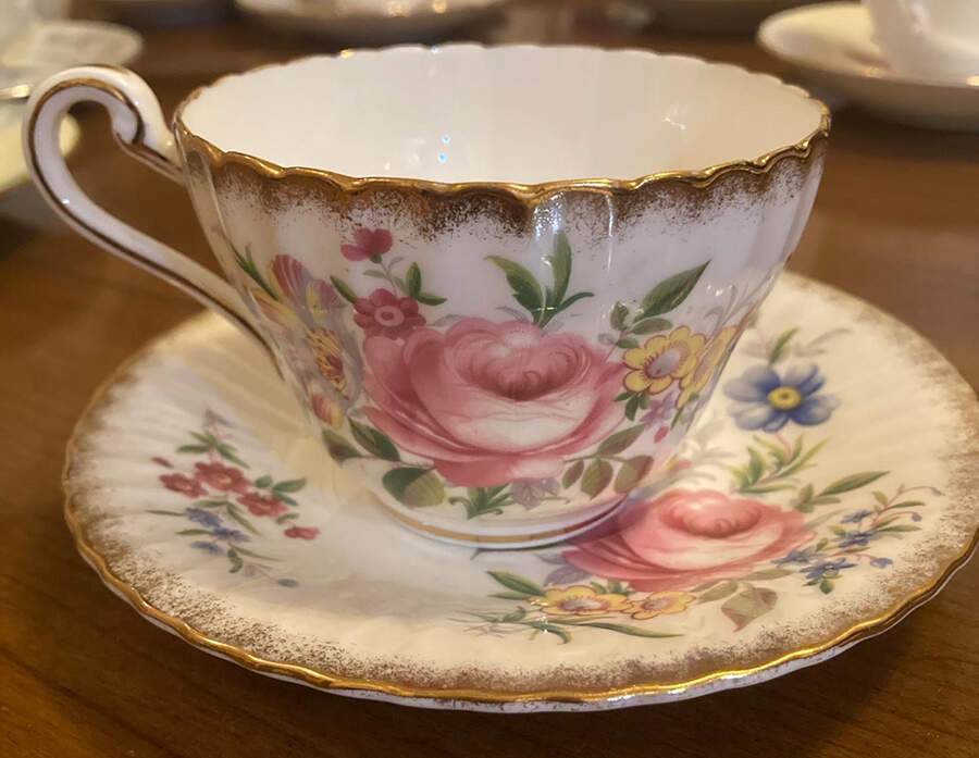 Dovedale Footed Cup & Saucer Set by Paragon-1