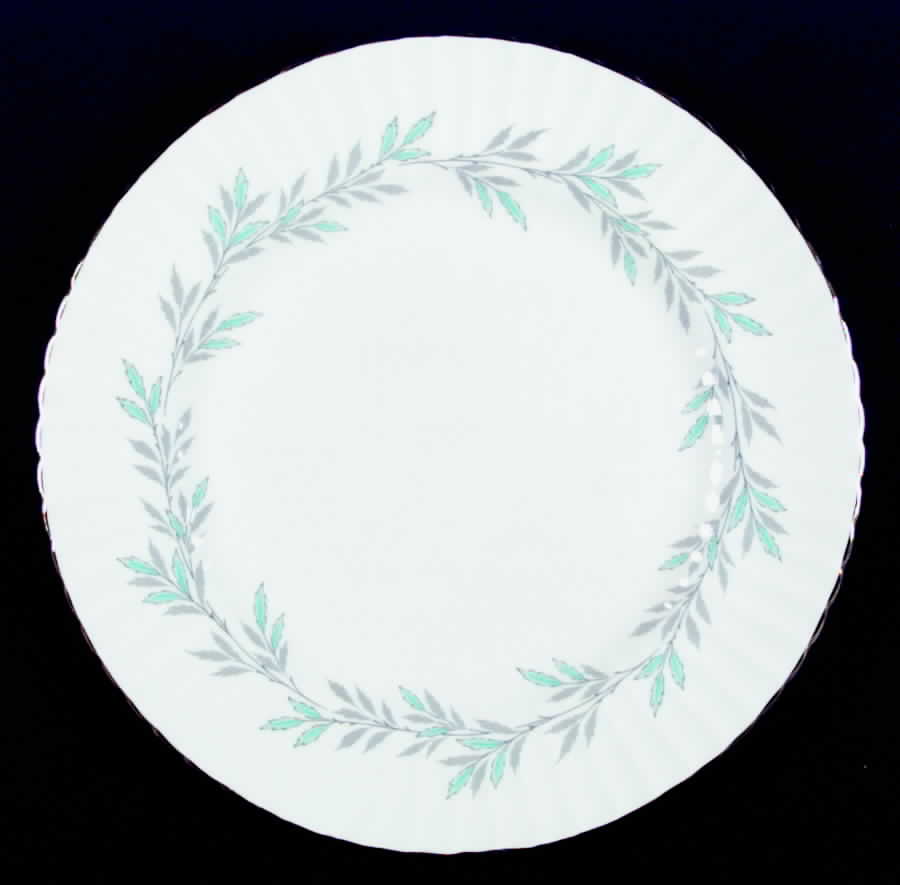 Elgin Blue (Aqua & Gray) Dinner Plate by Paragon-1