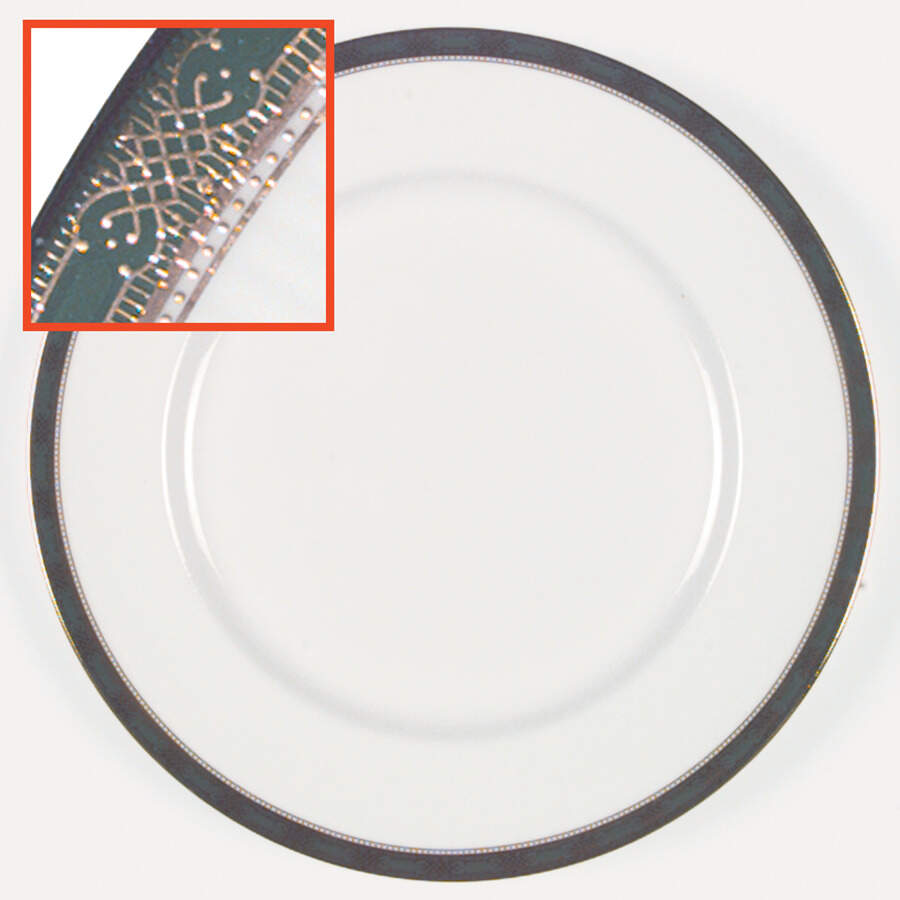 Elgin (Green & Gold) Dinner Plate by Paragon-1