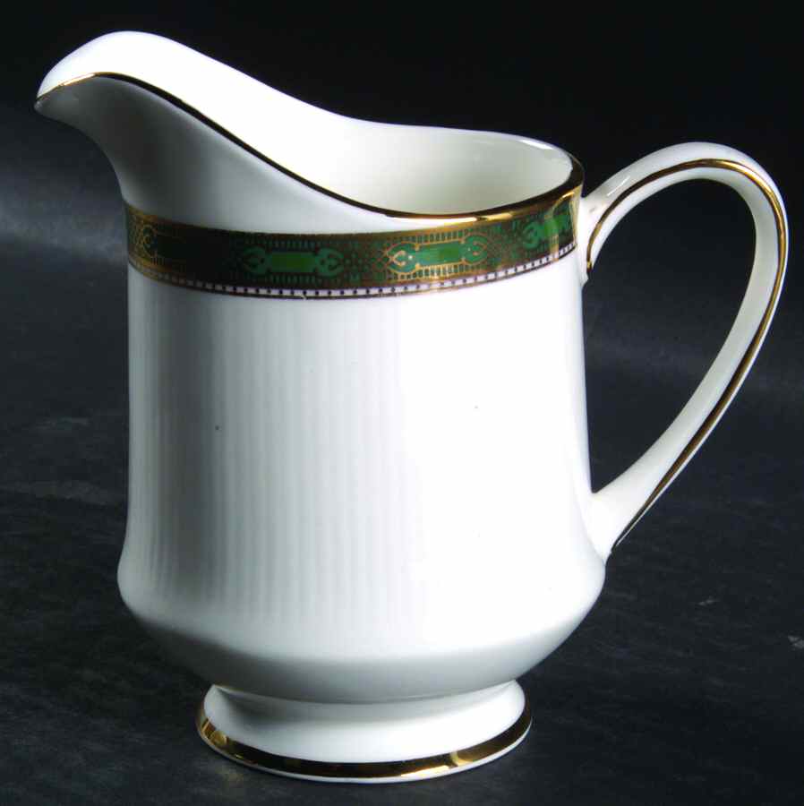 Elgin (Green & Gold) Creamer by Paragon-1