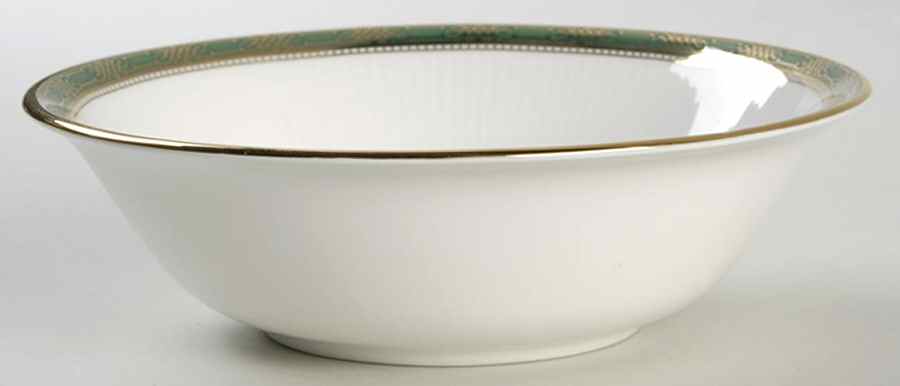 Elgin (Green & Gold) Coupe Cereal Bowl by Paragon-1