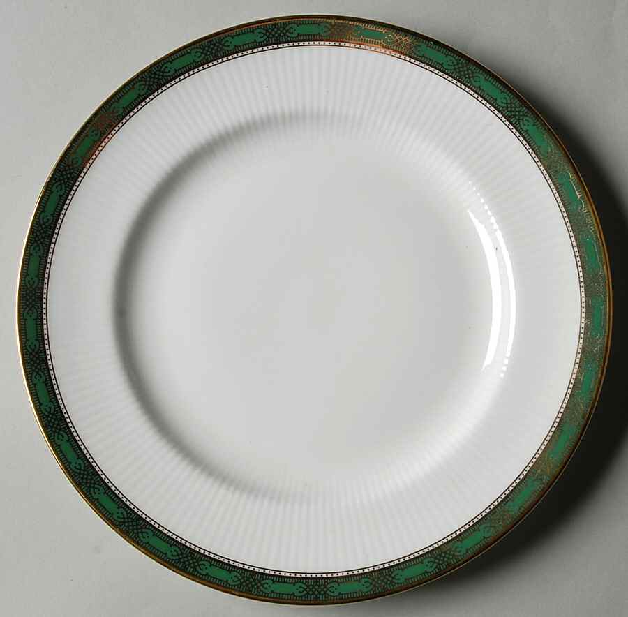 Elgin (Green & Gold) Salad Plate by Paragon-1