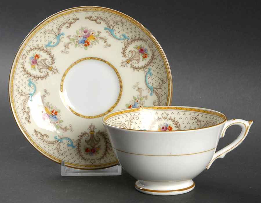 Elizabeth Footed Cup & Saucer Set by Paragon-1