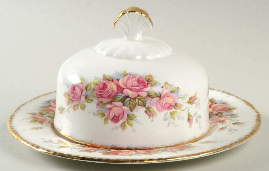 Elizabeth Rose Round Covered Butter by Paragon-1