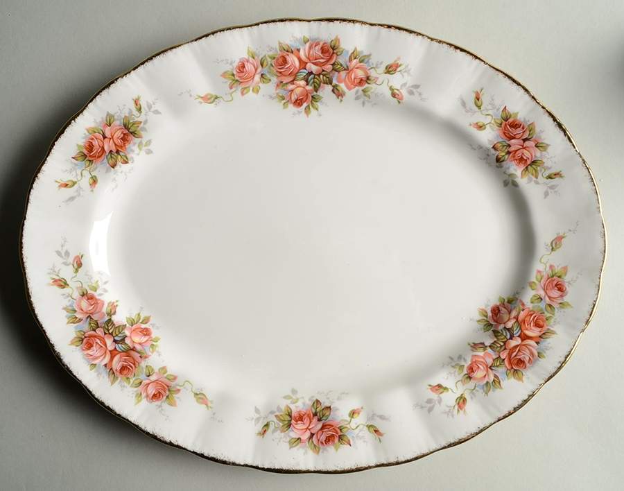 Elizabeth Rose 16" Oval Serving Platter by Paragon-1
