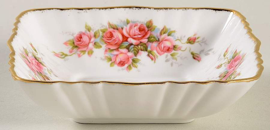 Elizabeth Rose Small Square Sweet Meat Dish by Paragon-1