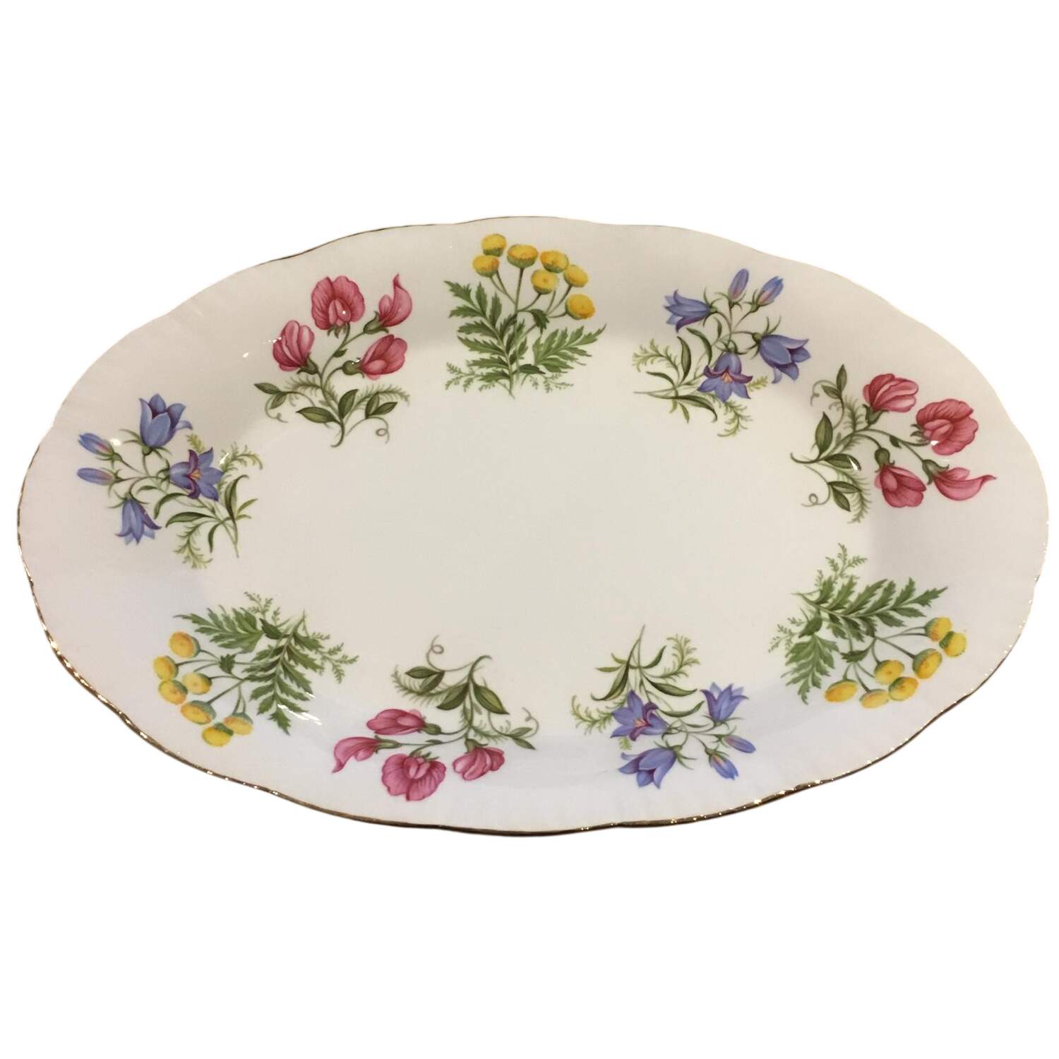 English Flowers (Flower Names On Back) Tray for Mini Creamer & Open Sugar by Paragon-1