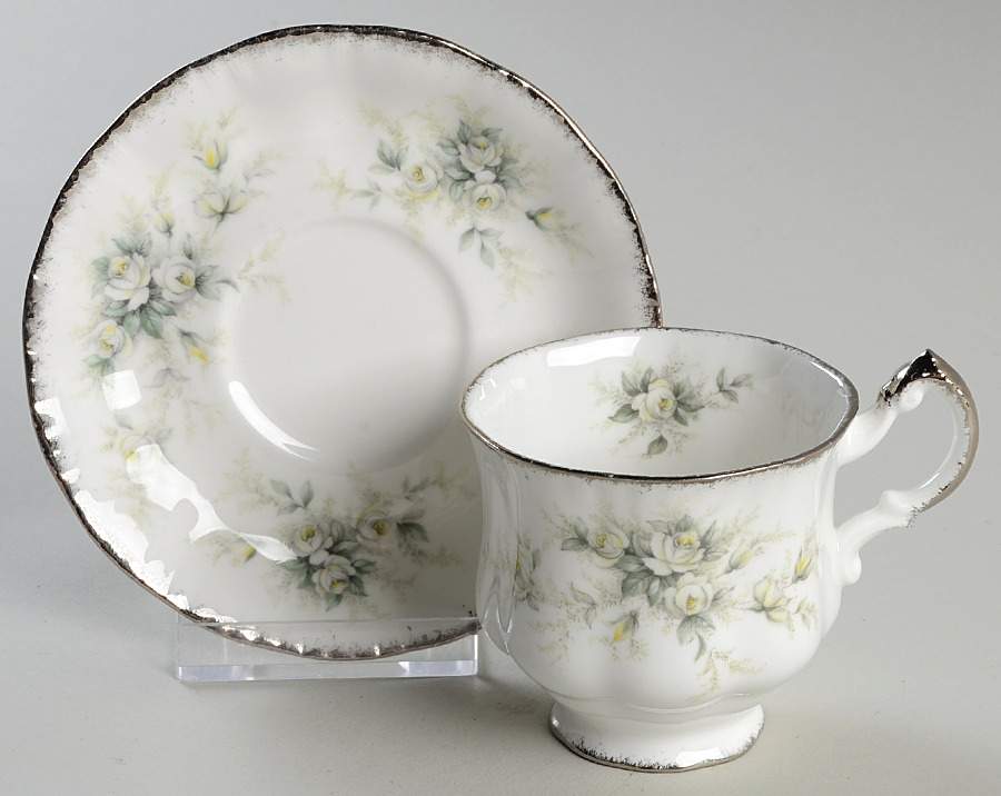 First Love Footed Demitasse Cup & Saucer Set by Paragon-1