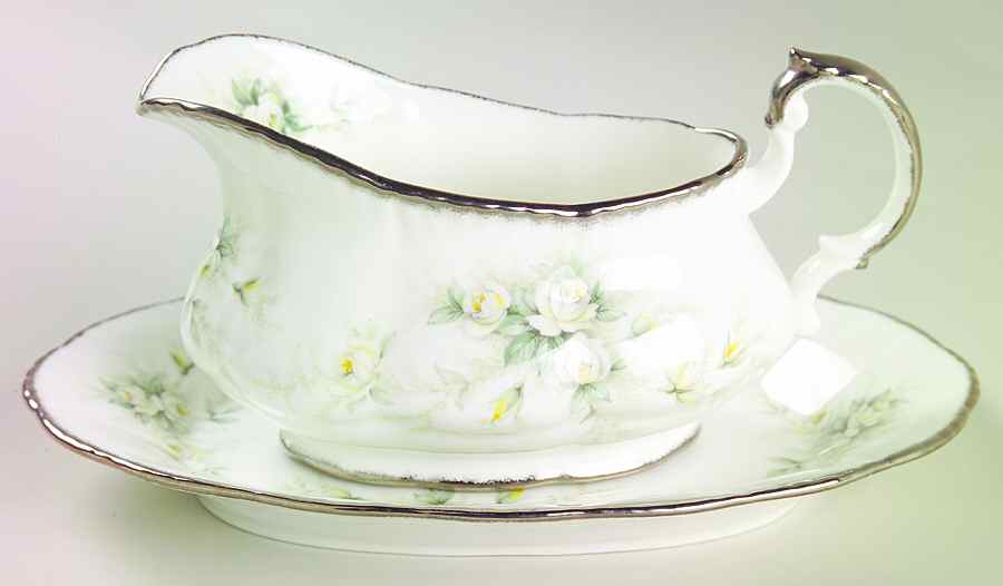 First Love Gravy Boat & Underplate/Relish by Paragon-1