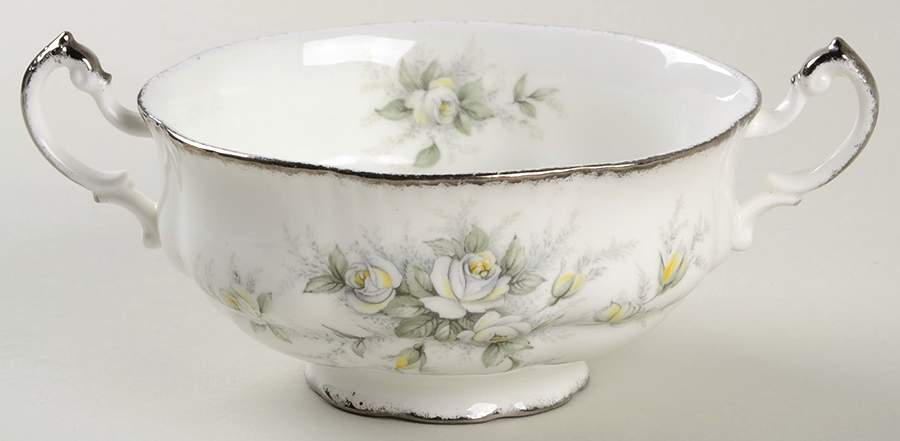 First Love Footed Cream Soup Bowl by Paragon-1