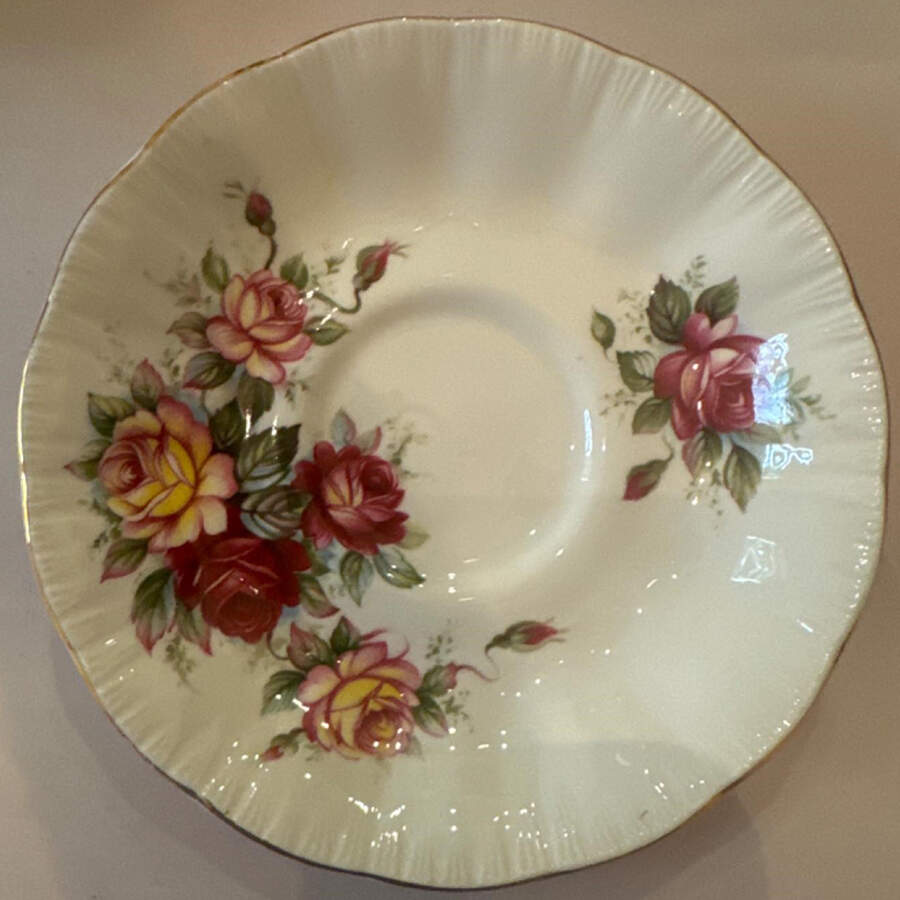 Flower Festival Saucer for Footed Cup by Paragon-1