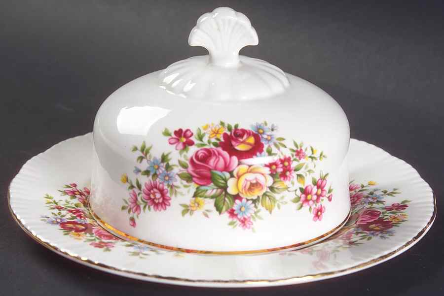 Flower Festival Round Covered Butter by Paragon-1