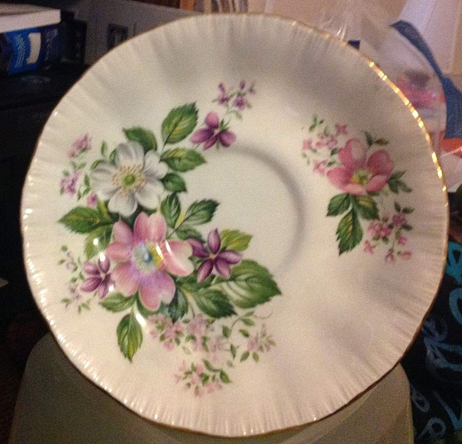 Flower Festival Saucer for Footed Cup by Paragon-1