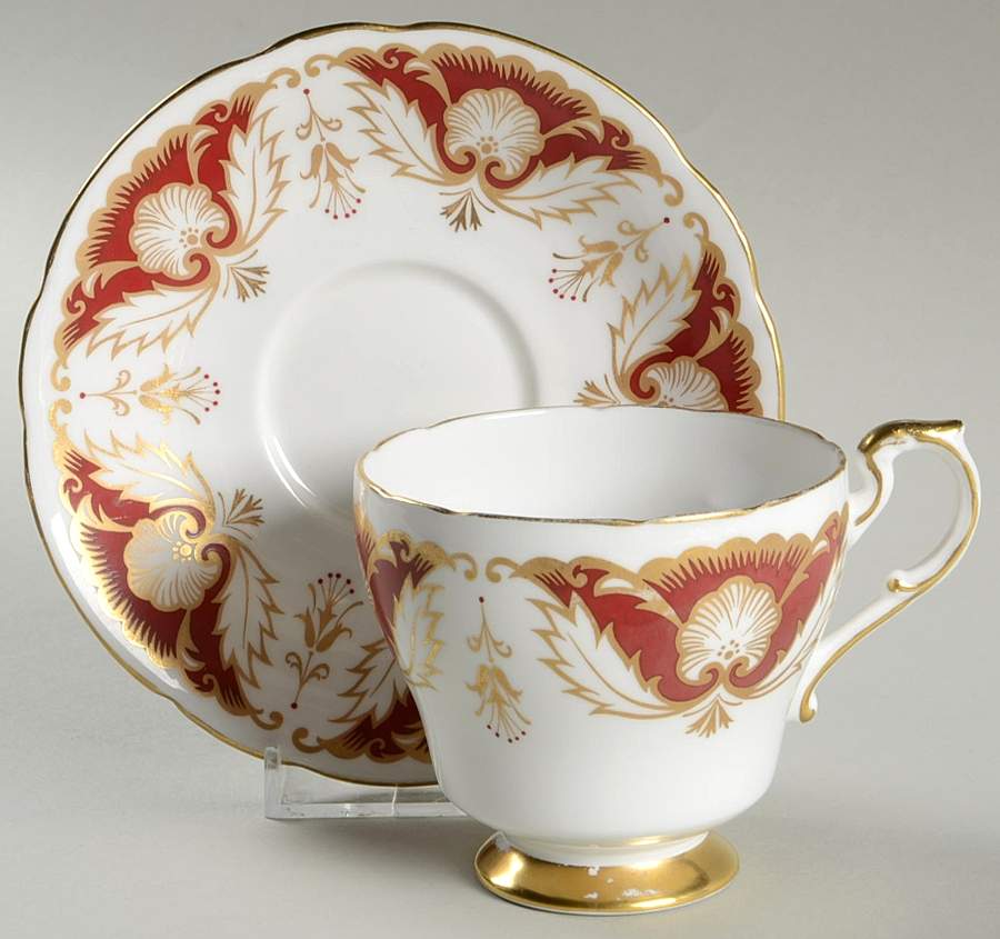 Florence Footed Cup & Saucer Set by Paragon-1